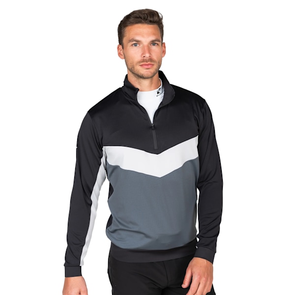 Stuburt Partridge Colour Block Midlayer för män XL Svart Black XL