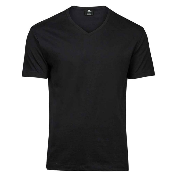 Tee Jays Mens Sof V-ringad T-shirt M Svart Black M
