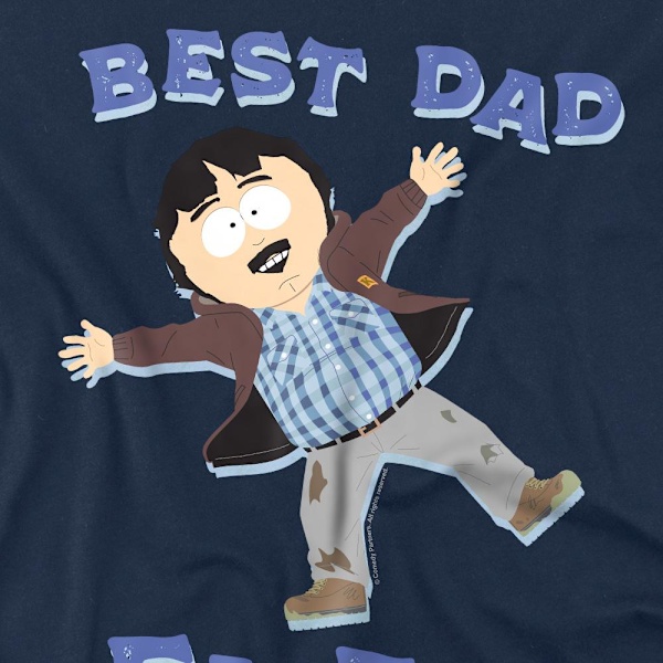 South Park Herr Bästa Pappa Någonsin Randy Marsh Fars Dag T-Shirt X Navy XL