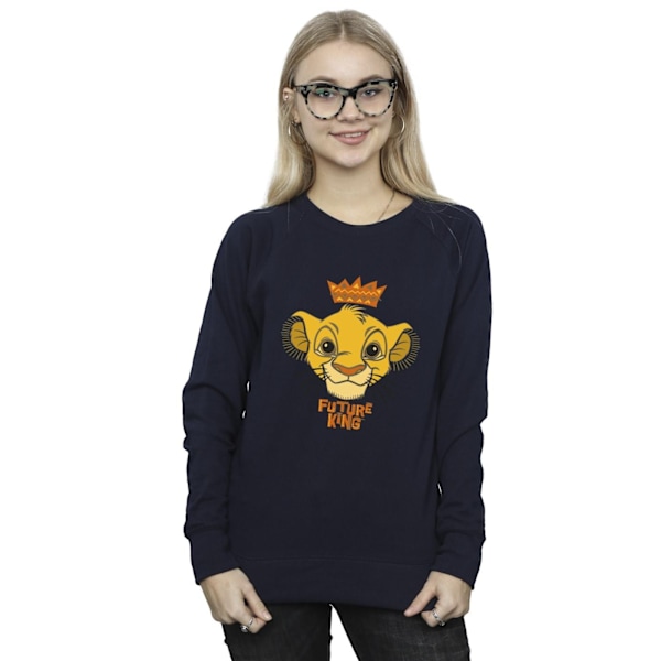 Disney Dam/Kvinnor Lejonkungen Framtida Kung Sweatshirt XXL N Navy Blue XXL