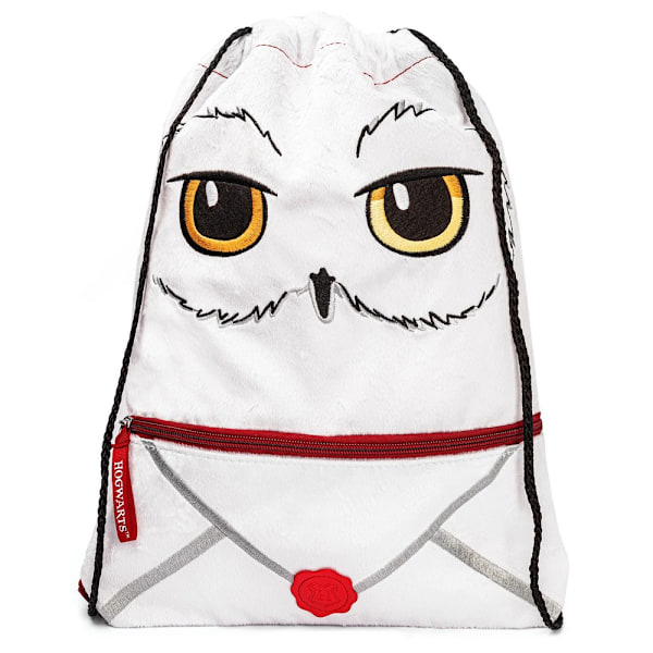 Harry Potter Leverans Hedwig Plysch Dragsnöre Väska En Storlek Vit White/Black/Red One Size