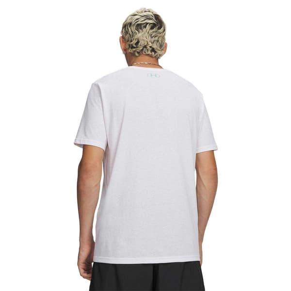 Under Armour Herr Logotyp Polycotton T-shirt L Vit White L