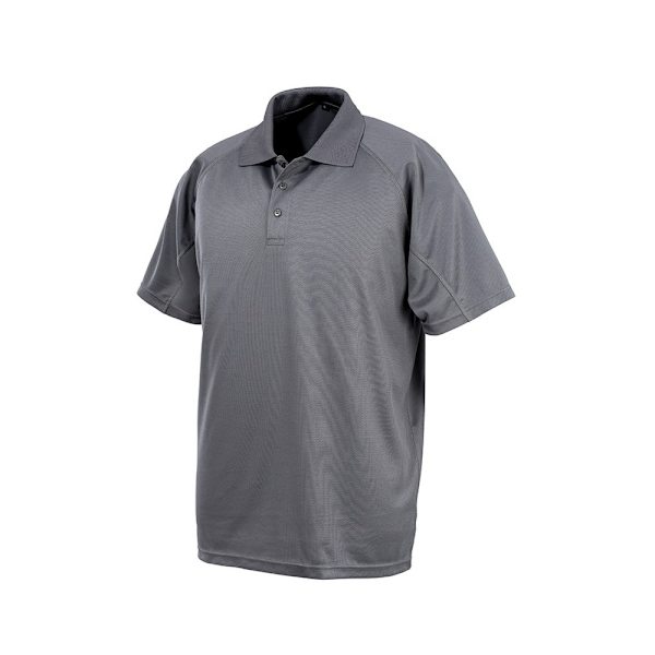 Spiro Unisex Vuxen Impact Performance Aircool Poloshirt M Grå Grey M