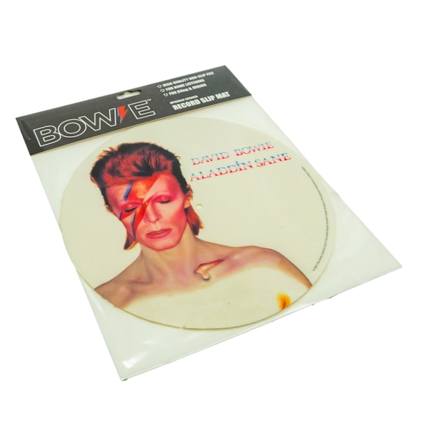 David Bowie Skivspelare Slipmat One Size Vit White One Size
