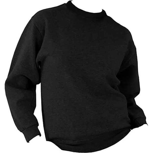 UCC 50/50 Herr tung tröja med rund hals, svart, XS Black XS