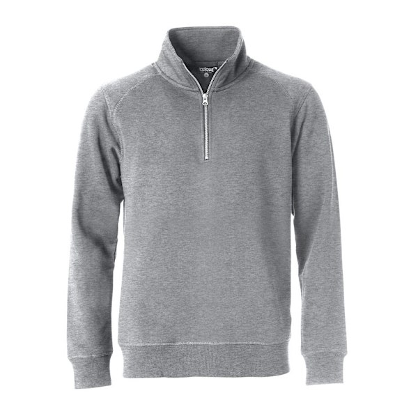 Clique Unisex Vuxen Klassisk Melange Halv Zip Sweatshirt M Grå Grey M