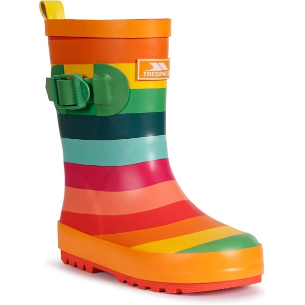 Trespass Childrens/Kids Puddle Wellington Boots 2 UK Multicolou Multicoloured Stripe 2 UK