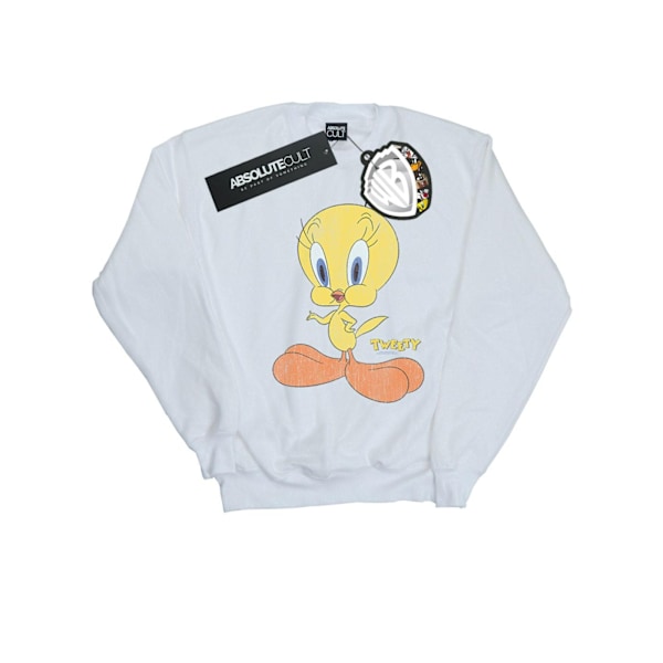 Looney Tunes Flickor Tweety Pie Distressed Sweatshirt 5-6 År W White 5-6 Years