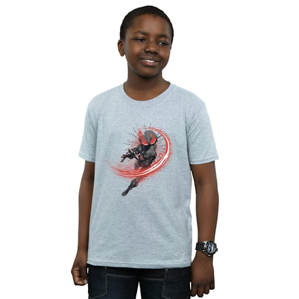 DC Comics Boys Aquaman Black Manta Flash T-shirt 9-11 år Spo Sports Grey 9-11 Years