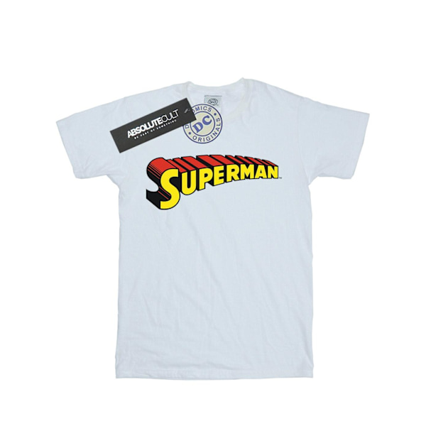 DC Comics Boys Superman Telescopic Loco T-Shirt 7-8 år Vit White 7-8 Years