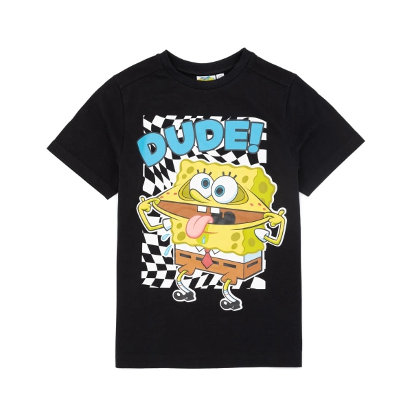 SpongeBob SquarePants Barn T-shirt för barn/barn Dude 3-4 år Bla Black/White/Yellow 3-4 Years