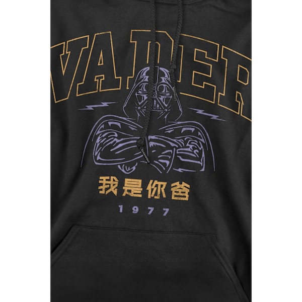 Star Wars Herr 77 Darth Vader Hoodie L Svart Black L