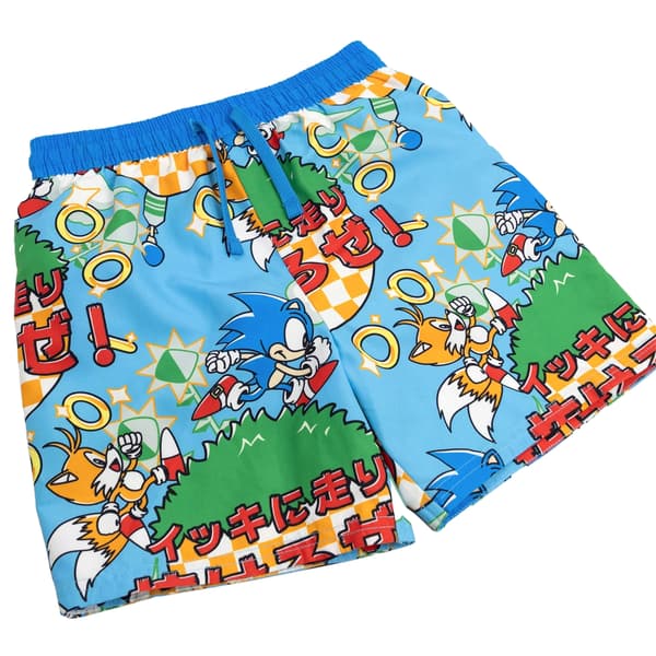 Sonic The Hedgehog Pojkar Sonic The Hedgehog Badshorts 4-5 år Blue 4-5 Years