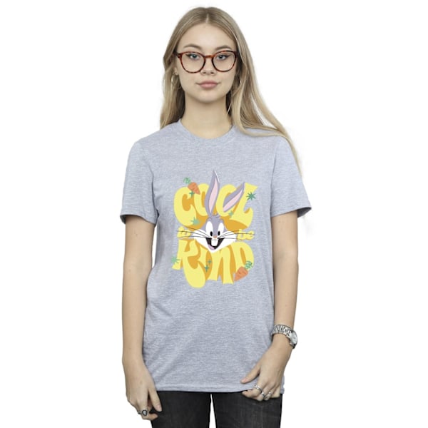 Looney Tunes Dam/Damer Bugs Cool To Be Kind Bomull Pojkvän Sports Grey M