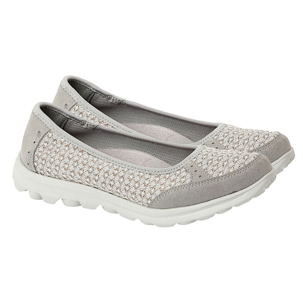 Boulevard Dam/Dam Slip On Memory Foam Skor 4 UK Grå Grey 4 UK