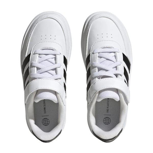 Adidas Barn/Ungdom Breaknet Lifestyle Syntetiskt Läder Cour White/Black 12.5 UK Child