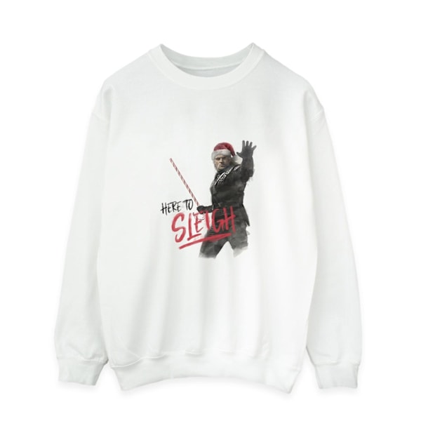 Netflix The Witcher Here To Sleigh Sweatshirt 4XL Vit White 4XL