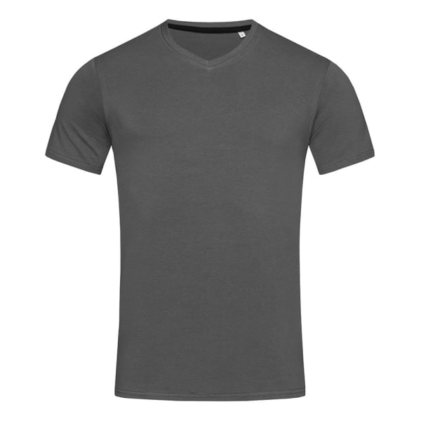 Stedman Stars Clive V-ringad T-shirt för män M Slate Grey Slate Grey M