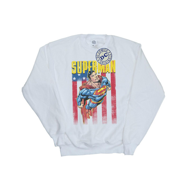 DC Comics Pojkar Superman Flight Sweatshirt 5-6 År Vit White 5-6 Years