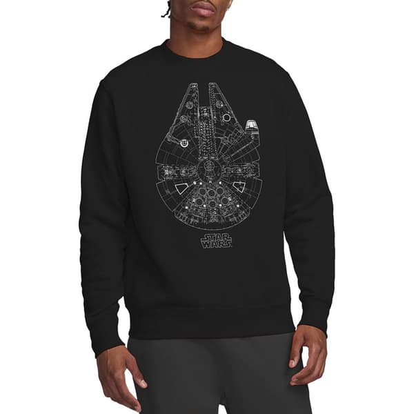 Star Wars Unisex Vuxen Millenium Lines Sweatshirt M Svart Black M