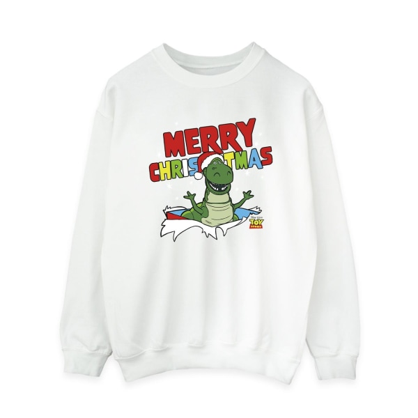 Disney Toy Story för kvinnor/damer Rex Christmas Burst Sweatshirt M White M