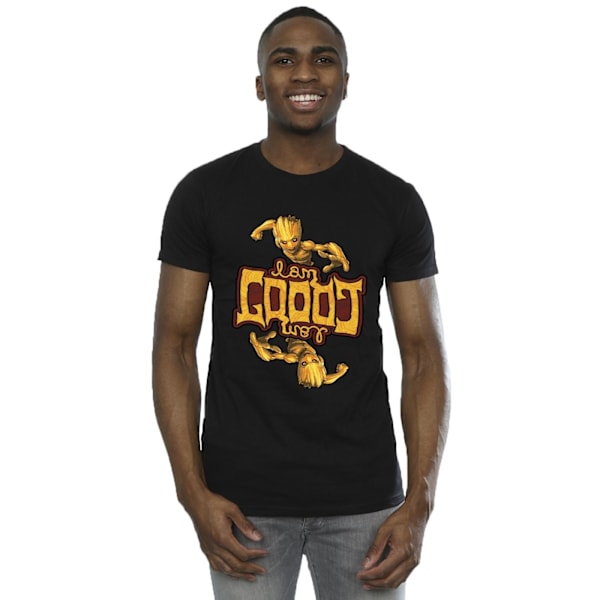 Marvel Herr Guardians Of The Galaxy Groot Inverted Grain T-Shir Black 4XL