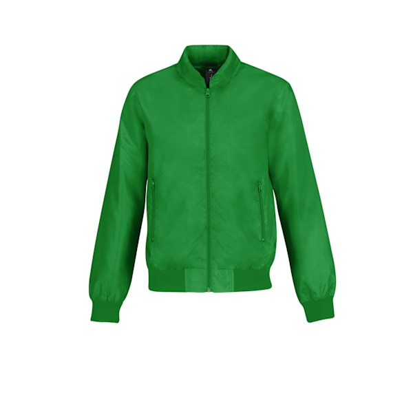 B&C Herr Trooper Lättvikts Bomberjacka med Huva L Real Green/ Real Green/ Neon Orange L