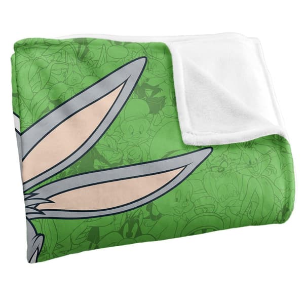 Looney Tunes Karaktär Collage Bugs Bunny Filt One Size Mult Multicoloured One Size