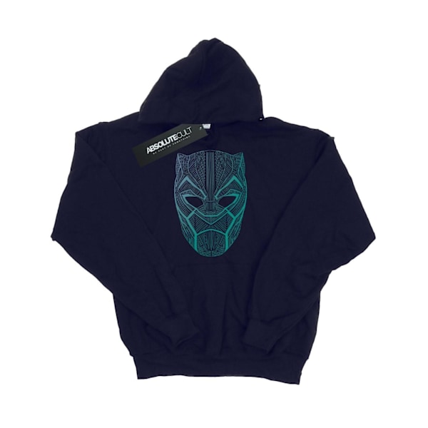 Marvel Dam/Kvinnor Black Panther Tribal Mask Hoodie S Marinblå Navy Blue S