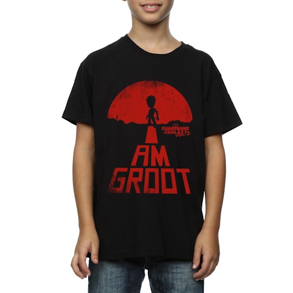 Marvel Boys Guardians Of The Galaxy I Am Groot Röd T-shirt 12-1 Black 12-13 Years