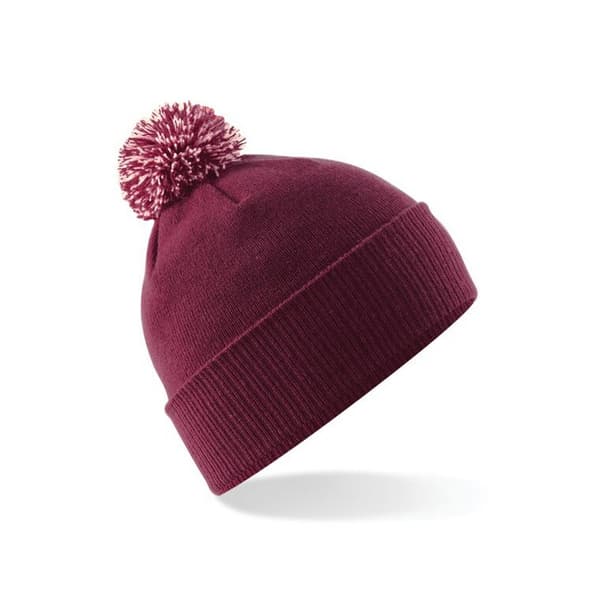 Beechfield Vuxen Unisex Snowstar Mössa One Size Ljusgrå/ Heather Grey/Black One Size