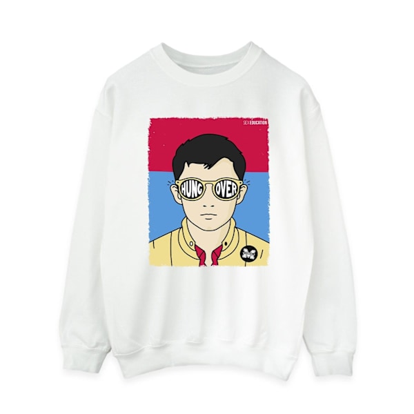 Netflix Dam/Kvinnor Sex Education Otis Illustrerad Sweatshirt White S