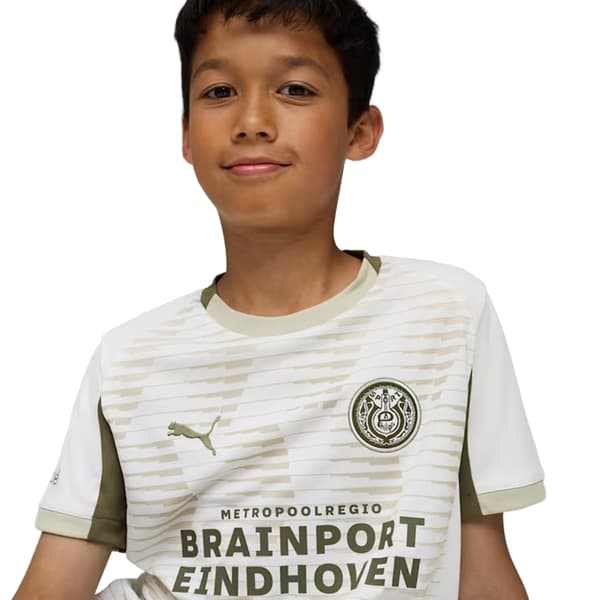 PSV Eindhoven Barn/Kids 25/26 Puma Tredjetröja 9-10 år White/Dust 9-10 Years