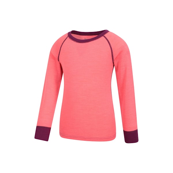 Mountain Warehouse Barn/Barn Merino II Rundhalsad Underställströja Bright Pink 3-4 Years