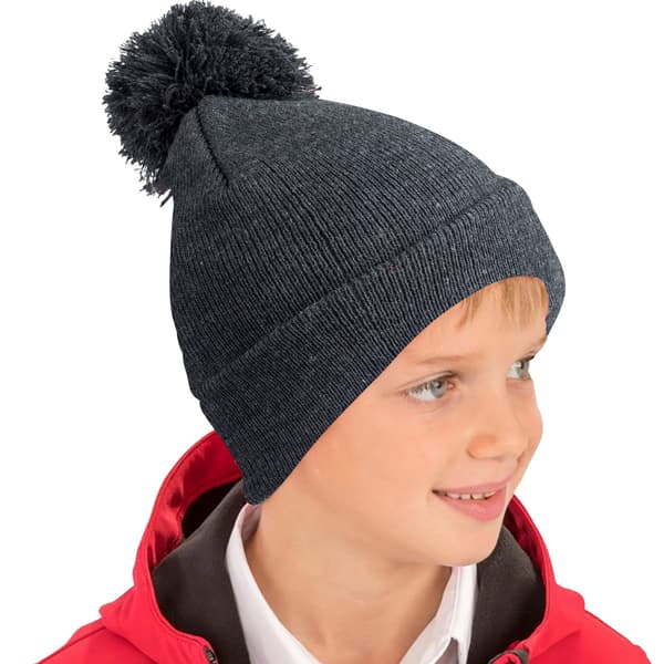 Result Barn/Barn Vinter Essentials Pom Pom Mössa One Size Grey One Size