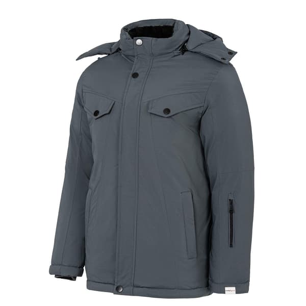 Lee Cooper Herr Hooded Puffer Jacka XL Grå Grey XL