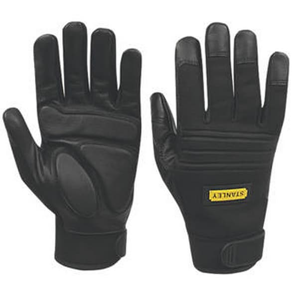 Stanley Vibrationsabsorberande Läderhandskar One Size Black One Size