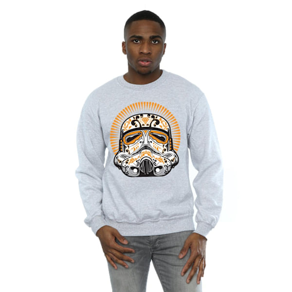 Star Wars Stormtrooper Dia De Los Muertos Sweatshirt XL Sp Sports Grey XL