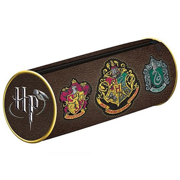 Harry Potter Hogwarts Crest Pennfodral En Storlek Brun/Flerfärgad Brown/Multicoloured One Size