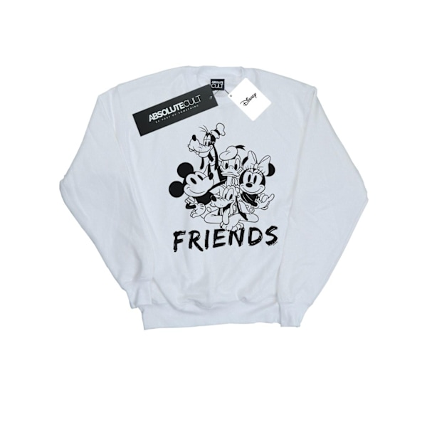 Disney Herr Mickey Mouse Och Vänner Sweatshirt 5XL Vit White 5XL