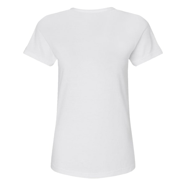 Gildan Softstyle T-shirt för damer, mellanvikt, storlek L, vit White L