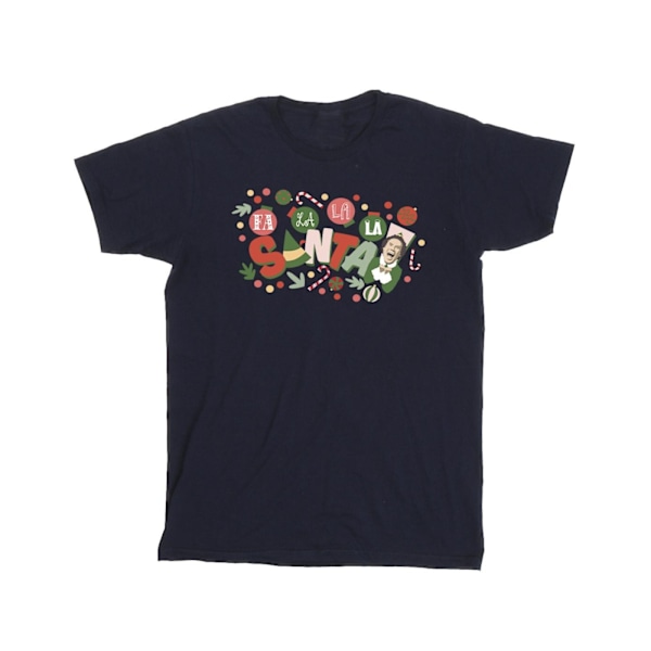Elf Herr Santa Fa La La T-shirt XXL Marinblå Navy Blue XXL