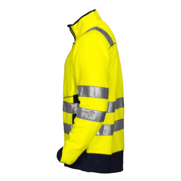 Projob Herr Fleece Hi-Vis Coat XS Gul/Navy Yellow/Navy XS