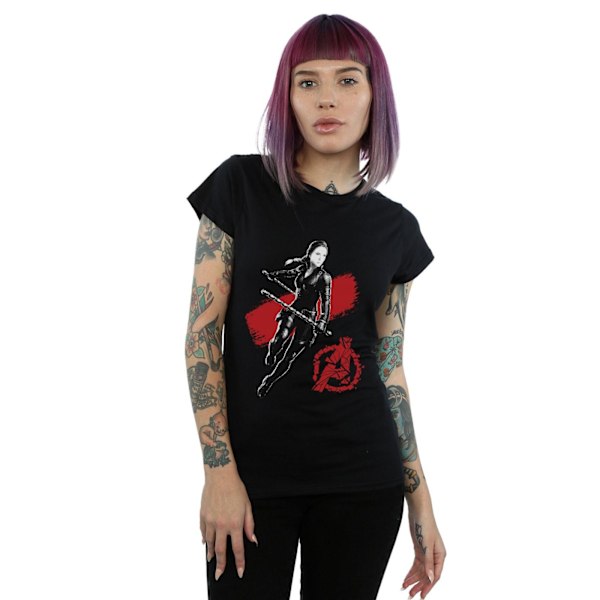 Marvel Womens/Ladies Avengers Endgame Mono Black Widow Bomull T-shirt Black M