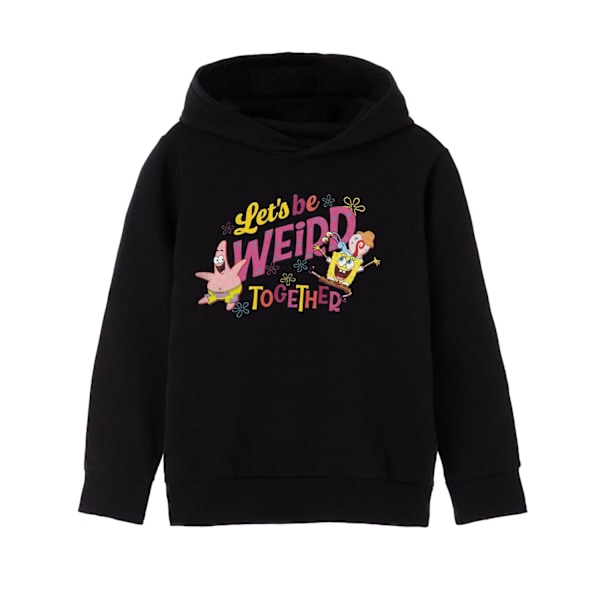 SpongeBob SquarePants Girls Let´s Be Weird Together Hoodie 3-4 Black 3-4 Years