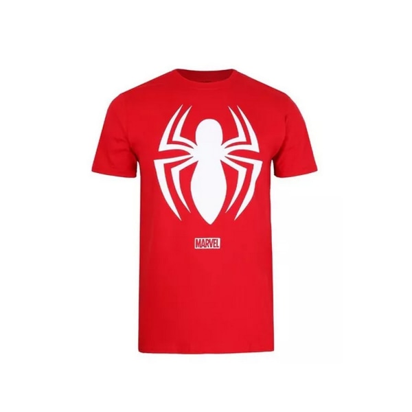 Spider-Man Logo T-shirt för män L Röd Red L
