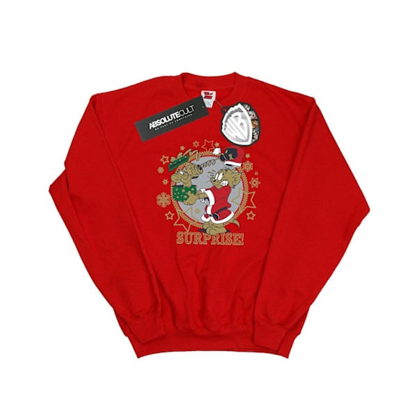 Tom And Jerry Herr Jul Överraskning Sweatshirt S Röd Red S