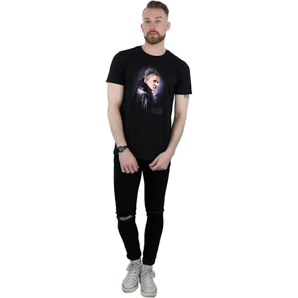 Star Wars: The Last Jedi Herr Princess Leia Borstad Bomull T-shirt Black 3XL