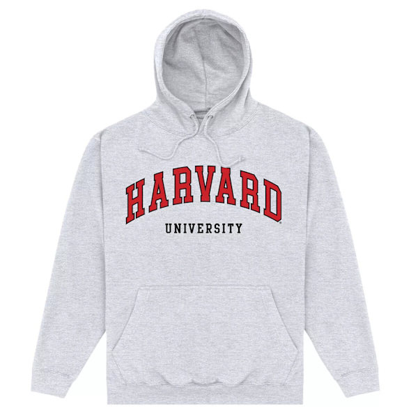 Harvard University Unisex Script Hoodie S Heather Grey Heather Grey S