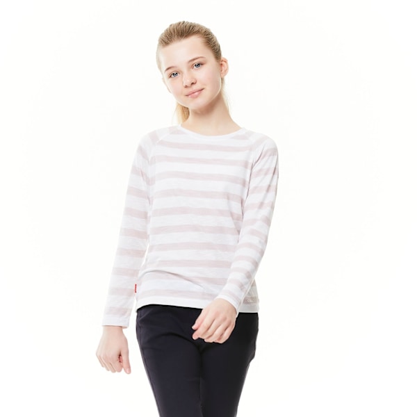 Craghoppers Girls NosiLife Expert Paola Vandring T-shirt 9-10 år Brushed Lilac Stripe 9-10 Years